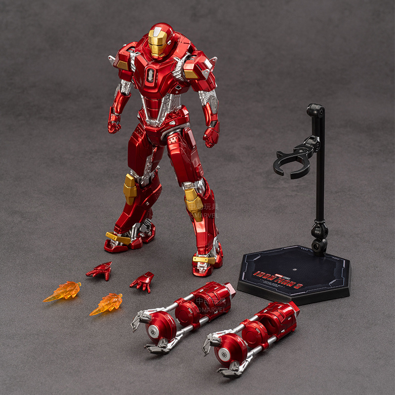 Nuevos juguetes de movimiento Iron Man MK24 tanque de máquina de soja hecha a mano Marvel articulaciones móviles regalos genuinos para niños