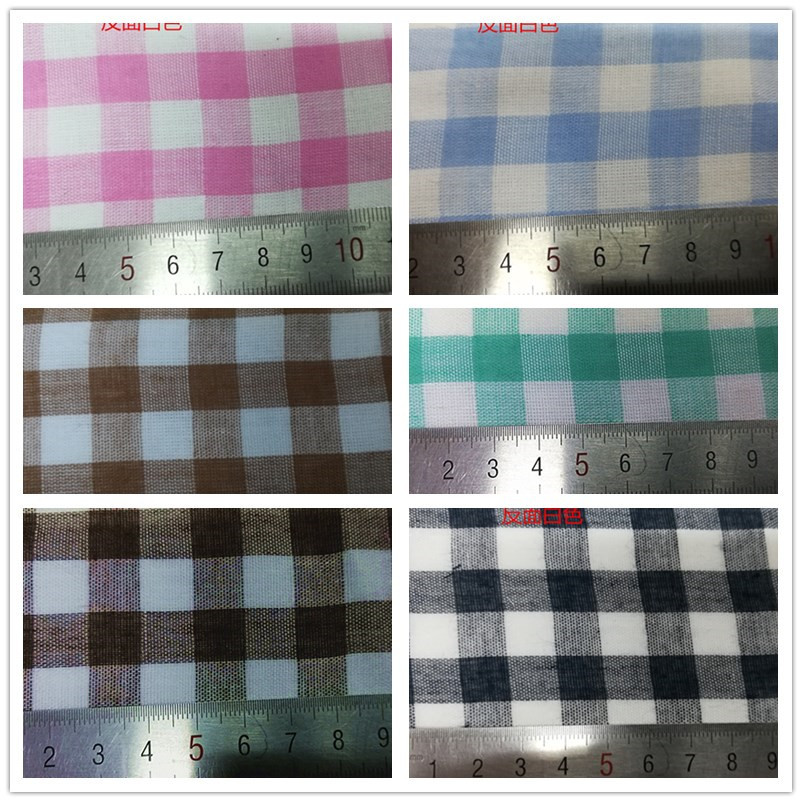 色织布料先染 全棉 双层布 双层纱 格子布 睡衣料 孕妇幼儿服料
