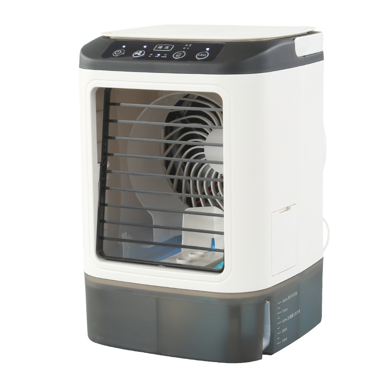 Cooler spray humidification cooling fan mobile mini air conditioning small cooling cross-border timing fan 5