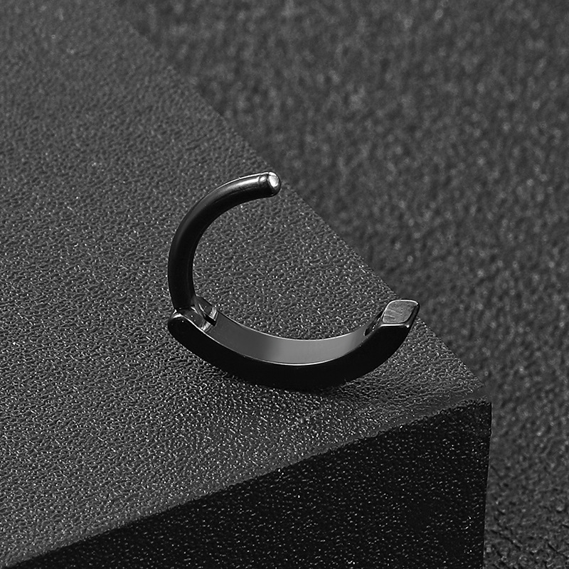 Simple Style Solid Color Stainless Steel Plating Belly Ring 1 Piece