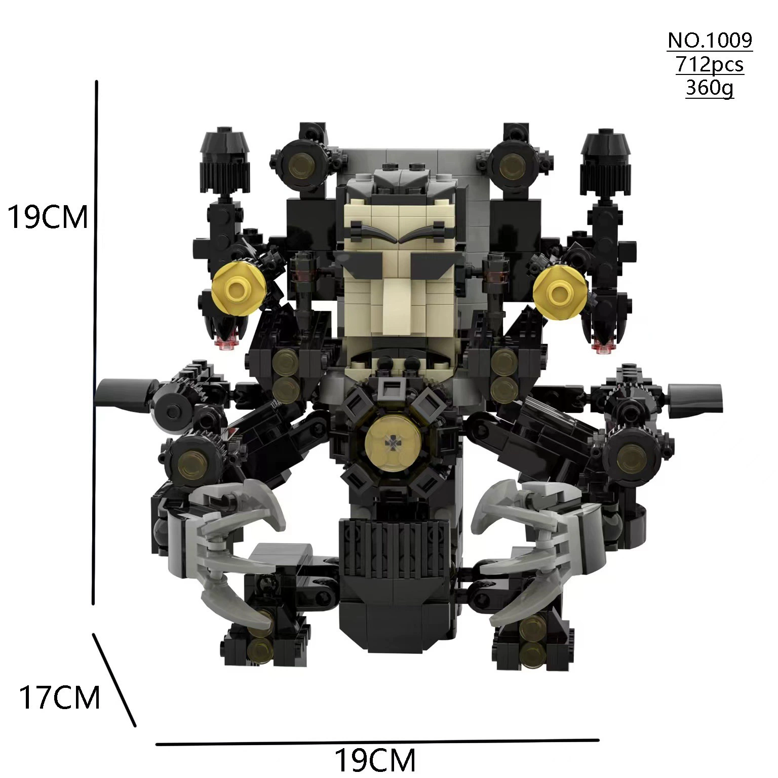 Toilet Constructor Watch: Children's Smart Toy Minifigure Kit - 504pcs, Educational Building Fun by Other