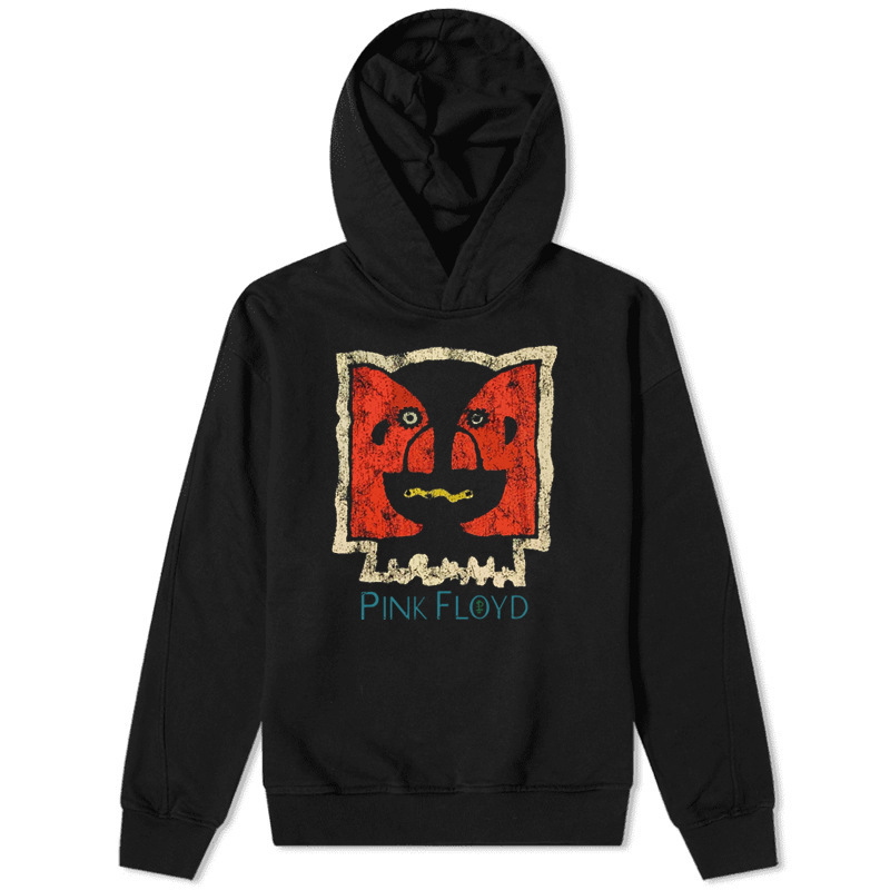 Hooded Sweatshirt Male Pink Floyd Band Rock Punk Plus Size Loose Shoulder Sweatshirt