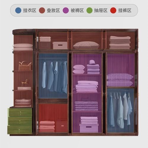 New Chinese style black gold solid wood wardrobe household storage storage large and small apartment modern simple master bedroom wardrobe