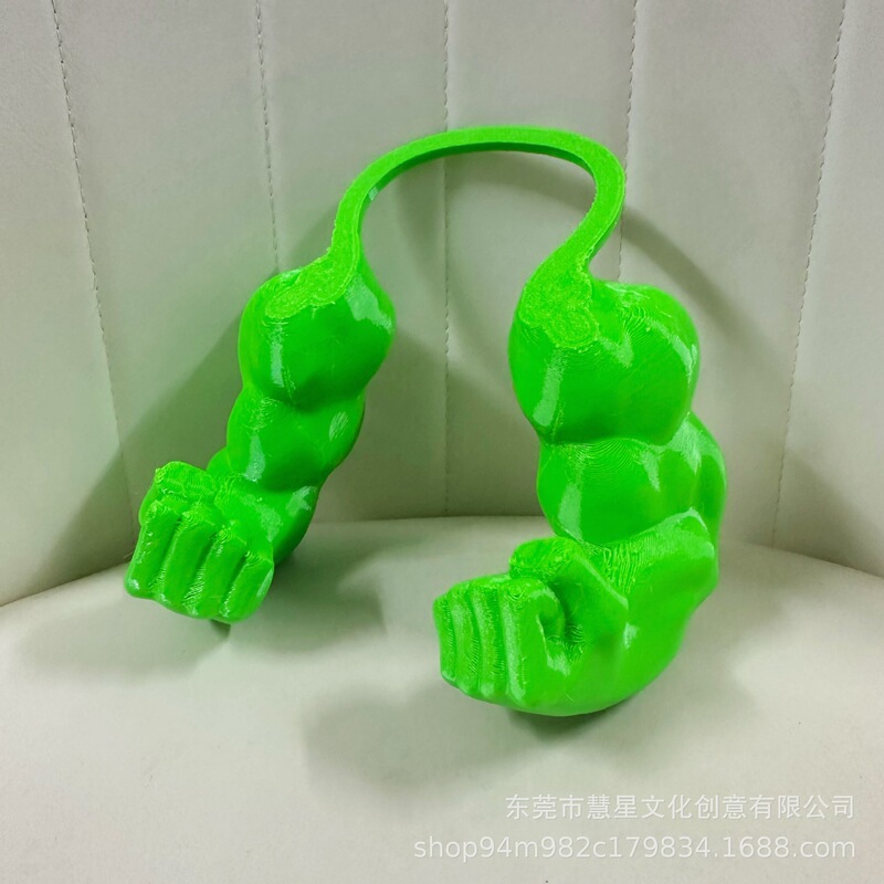 跨境爆品Creative Green Giant arm 3D打印恶搞宠物道具挂脖手臂|undefined