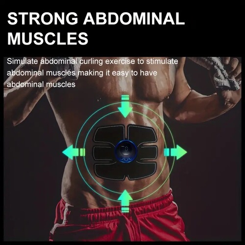 New smart ems abdominal fitness instrument abdominal muscle trainer home sports fat removal machine lazy fitness equipment abdominal muscle patch