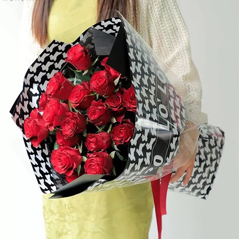 520花束包装纸防水羽茵纸鲜花包花纸玫瑰花束diy材料包鲜花的纸