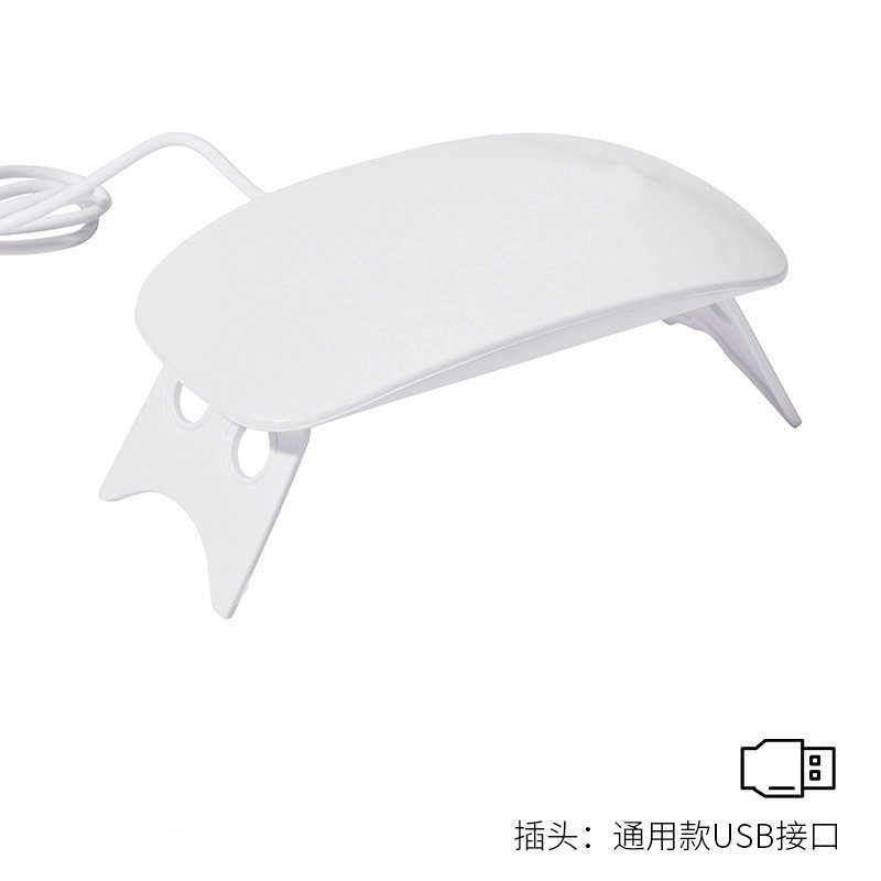 Luz de manicura portátil mini luz de fototerapia LED USB lámpara de manicura de mano plegable mini lámpara de parrilla de manicura al por mayor