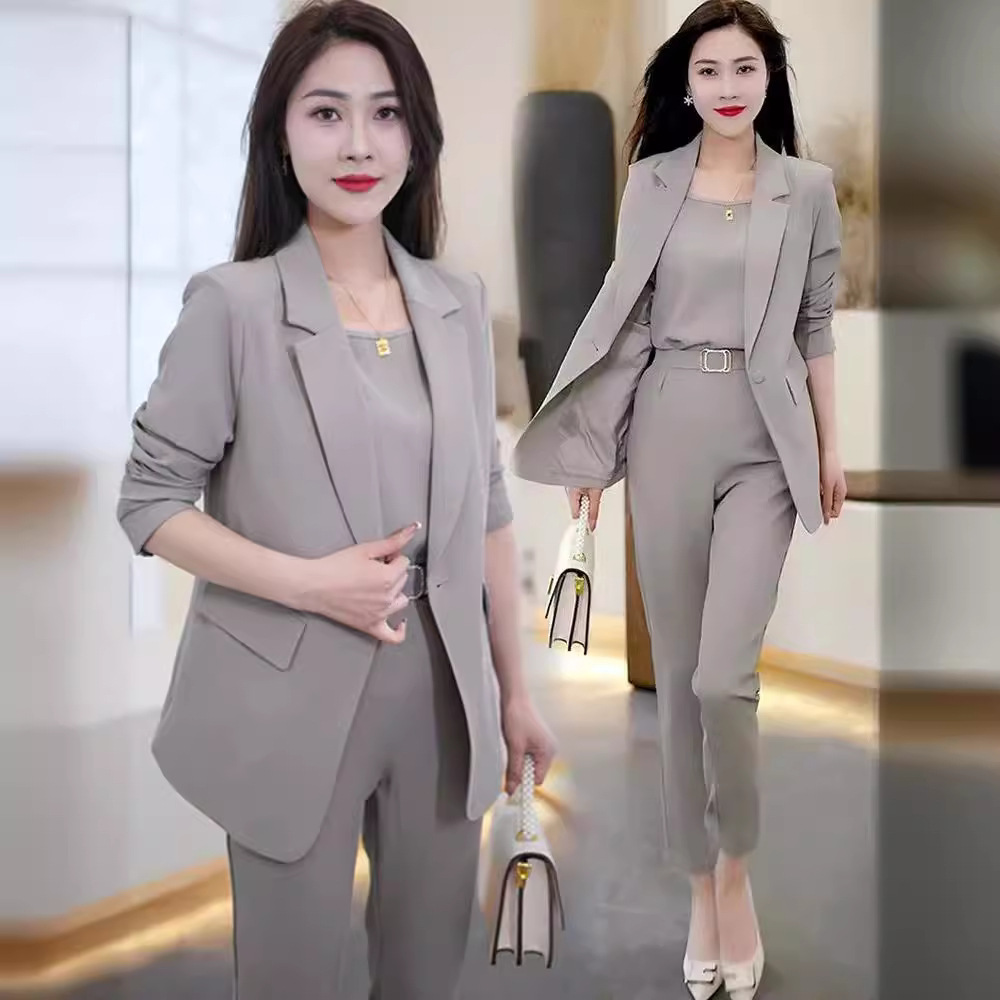 2026 Spring New Style Elegant and Youthful Casual Fashion Suit Women's Stylish Business Suit Three-Piece Set