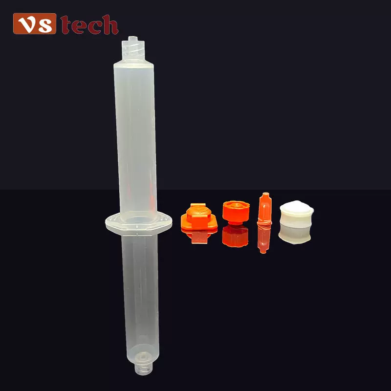 美式针管10cc高透明绿色黑色茶色点胶针筒工业点胶EFD点胶机针筒