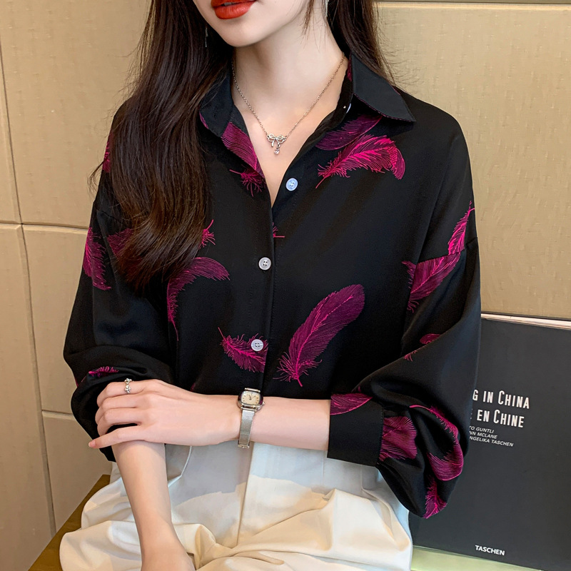 Spring shiffon long-sleeve