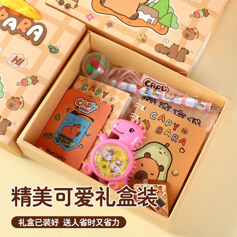Cartoon stationery set for elementary students, gift box, birthday present, random character