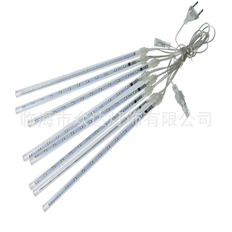 Lluvia de meteoritos solar al aire libre luces de cadena de árboles colgantes de la calle luces decorativas Año nuevo Navidad vacaciones luces ambientales luces de agua