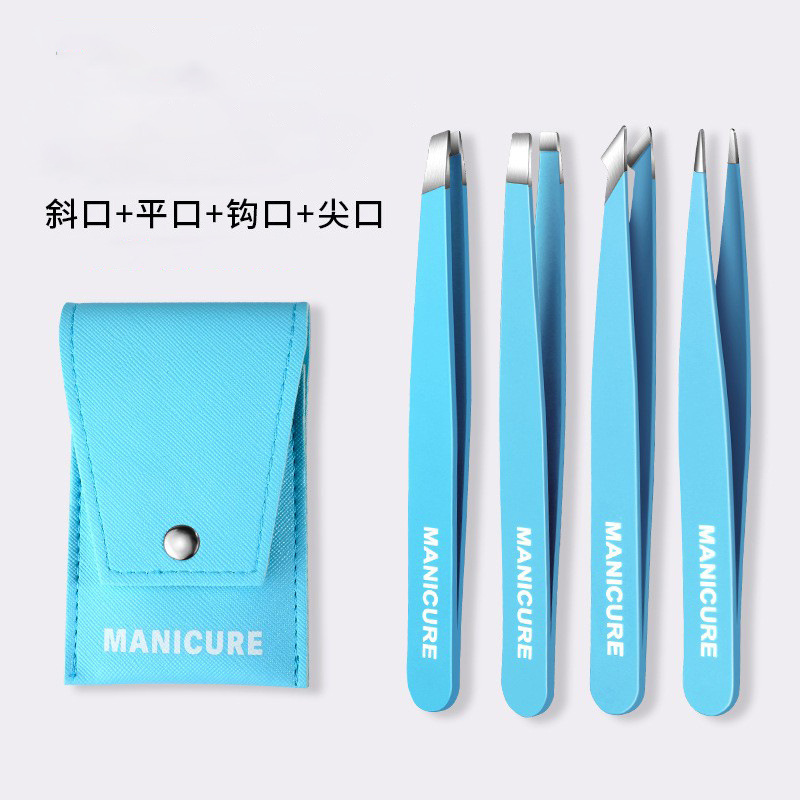 Mayorista pinzas de barba falsa cejas de corte pinzas de cejas de corte pinzas de cejas de hombre conjunto de pinzas de cejas de mujer