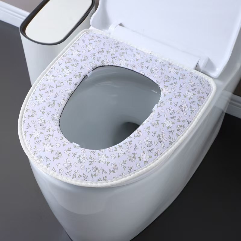 メーカー卸売綿とリネンの通気性のあるトイレカバーハンドルジッパー洗えるトイレカバーユニバーサルオールシーズン肌に優しいトイレマット|undefined