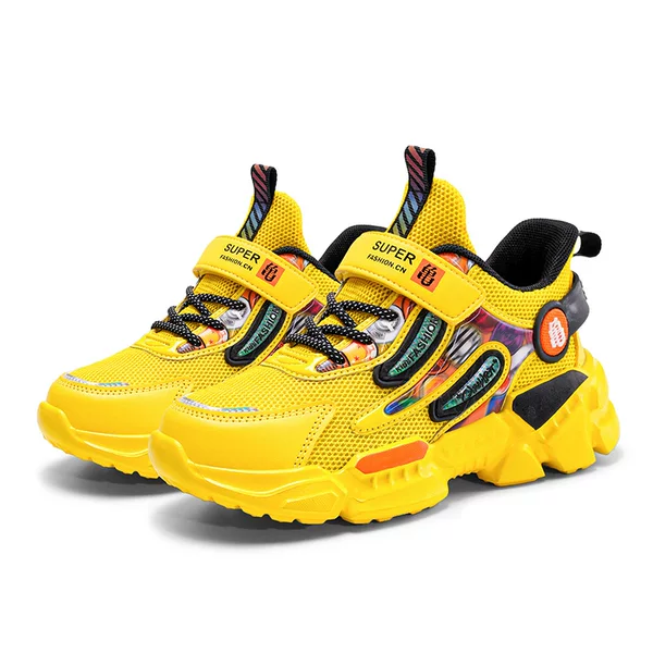 2021 spring and summer new children's shoes mesh breathable medium and big children boys casual running shoes boys sneaker