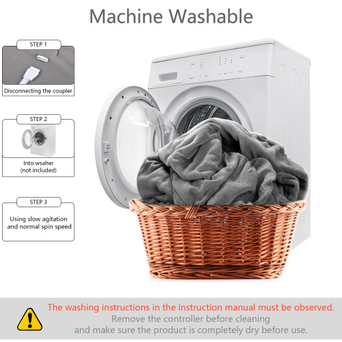 American Amazon Coral Fleece Large Electric Heated Blanket Adjustable Temperature Automatic Shut-Off Dual-Control King Double Electric Blanket