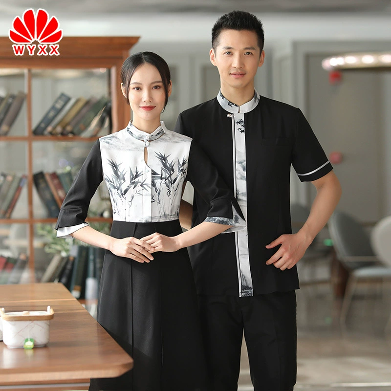 Тема Ресторан Клуб Участник Рабочая одежда Коллектив Единый Физиотерапевтический Массаж Здравоохранение Дом традиционной китайской медицины Китайский Чайный Художник