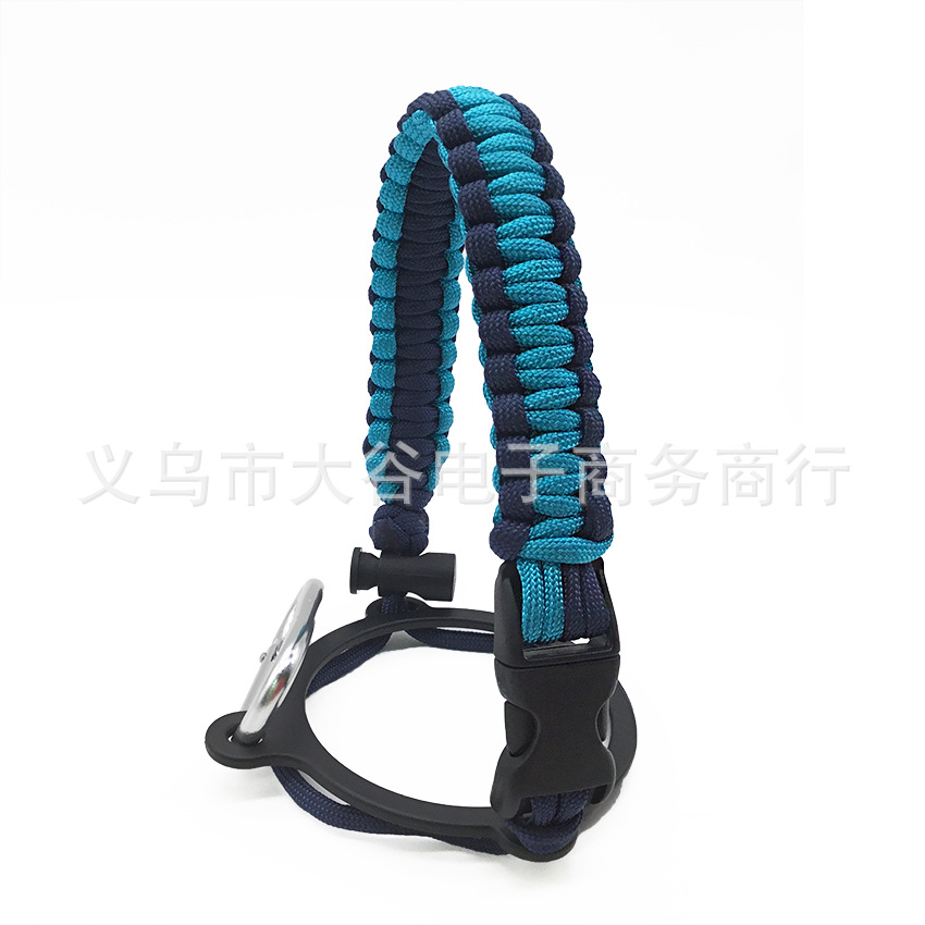 Amazon hidro frasco espacio olla llevar cuerda boca ancha taza de agua cuerda trenzada hervidor llevar cuerda portátil