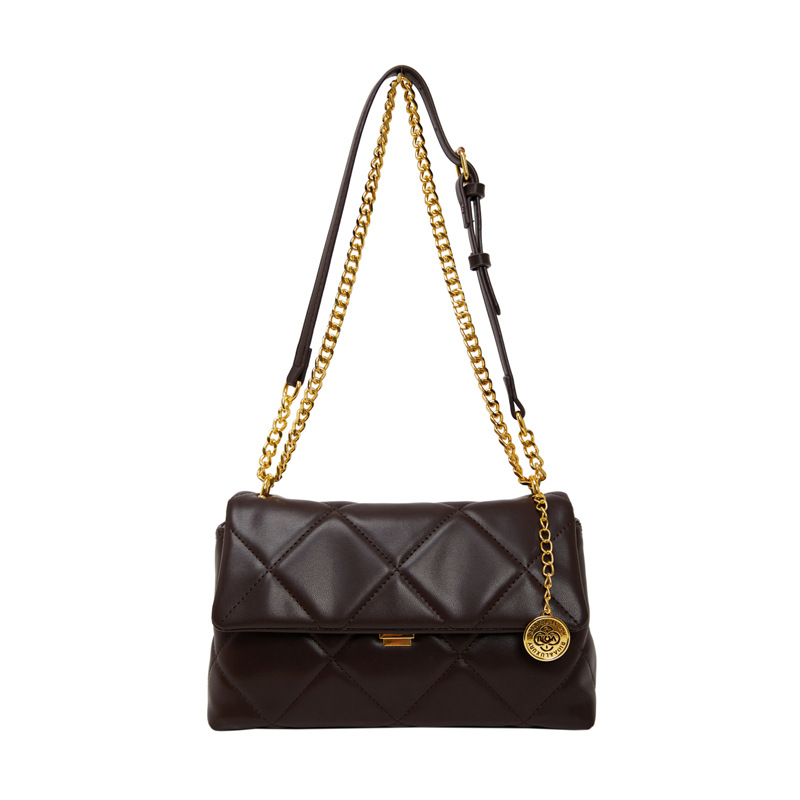 Bolso para mujeres 2025 nuevo estilo transfronterizo de tendencia europea y americana bolso de cadena de diamante nicho de moda alta sensación de mochila de viaje