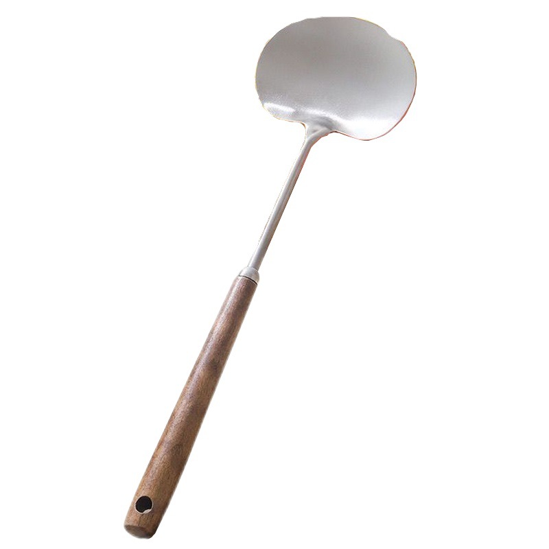 Espátula para sopa refogada Chef's Kitchen Guizhou, em madeira de nogueira, ideal para cogumelos. Utensílio de cozinha doméstico. Preço especial de liquidação._voghion.com
