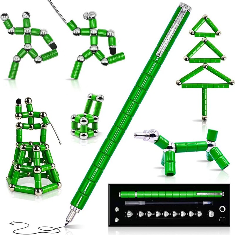 百変磁気ペン減圧玩具アマゾン爆型金属ペン磁気吸引ペン懸濁解凍fidge t pen|undefined