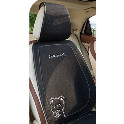 Seat cushion, seat cover Seasons Car Seat - black-1-piece-headrest-with-hood-general