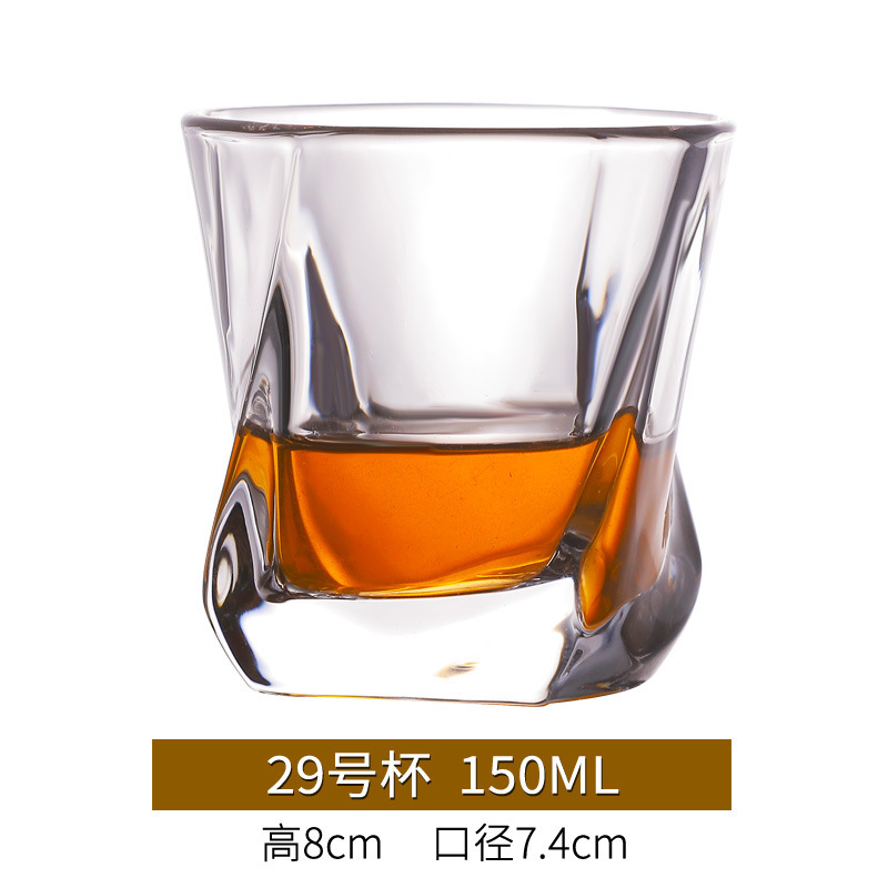Nueva copa de whisky engrosada, copa de vino creativa, juego de copa de cerveza, copa de vidrio, barra de vino, KTV, hogar