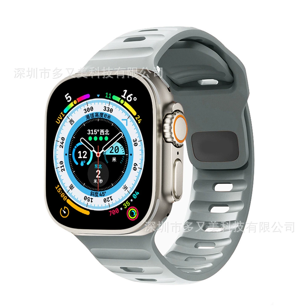 Силиконовый ремешок (совместим с Apple Watch) 38/40/41/42/44/45/46/49 мм — разные цвета