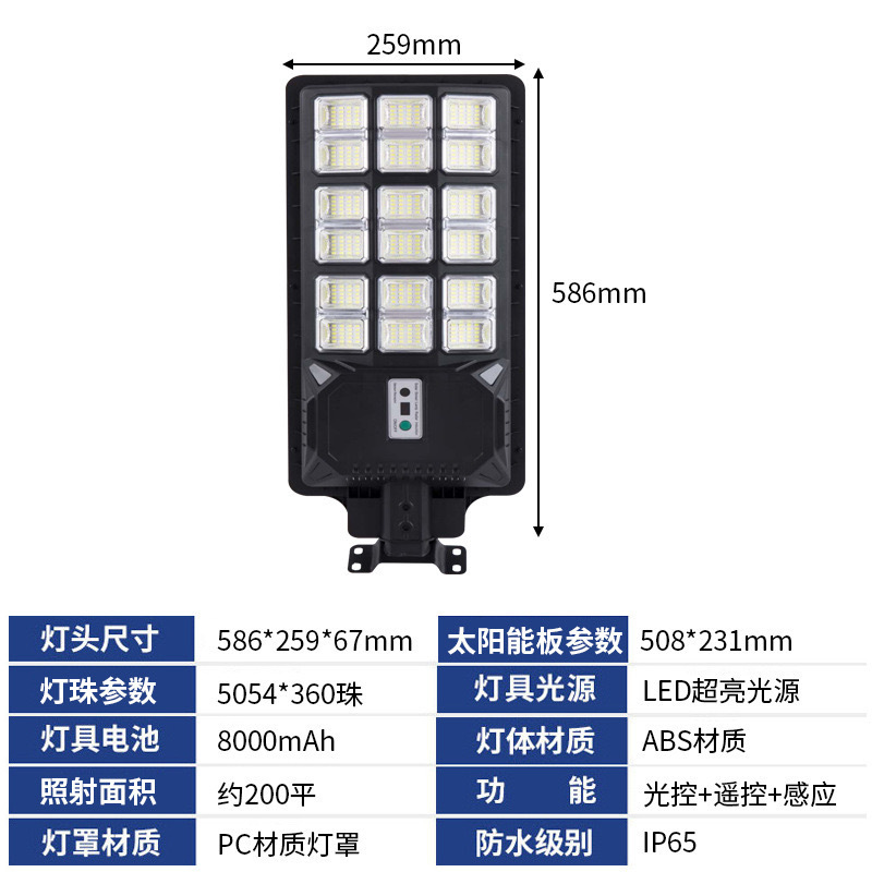 새로운 300W에는 리모컨 + 브래킷 + 설치 액세서리가 함께 제공됩니다.
