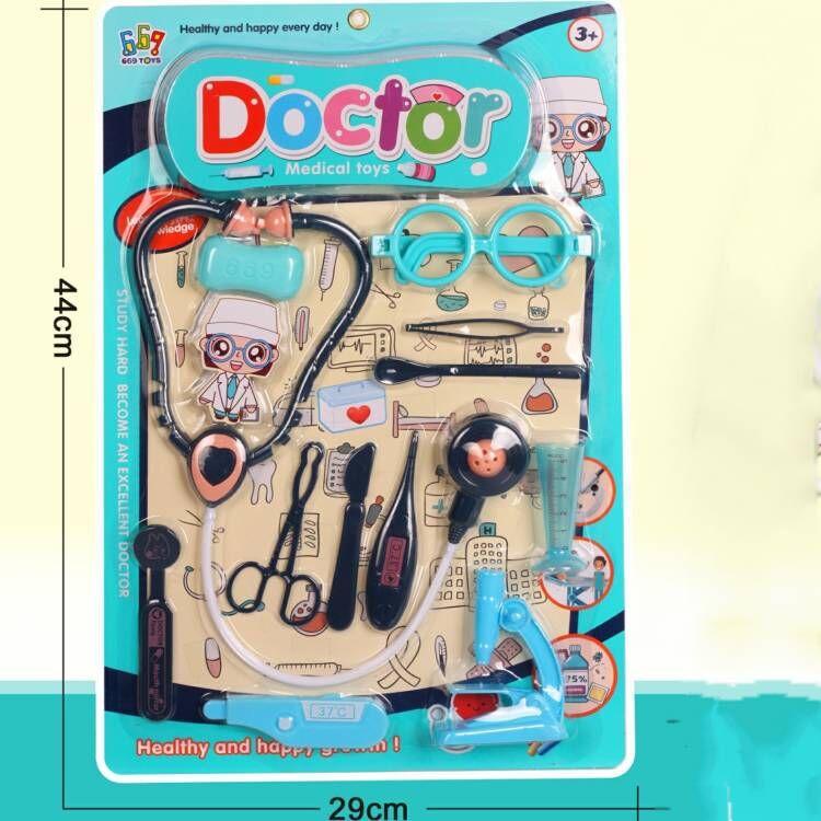 Niños Qizhi jugar casa médico herramientas médico traje médico kit juguete juego de rol