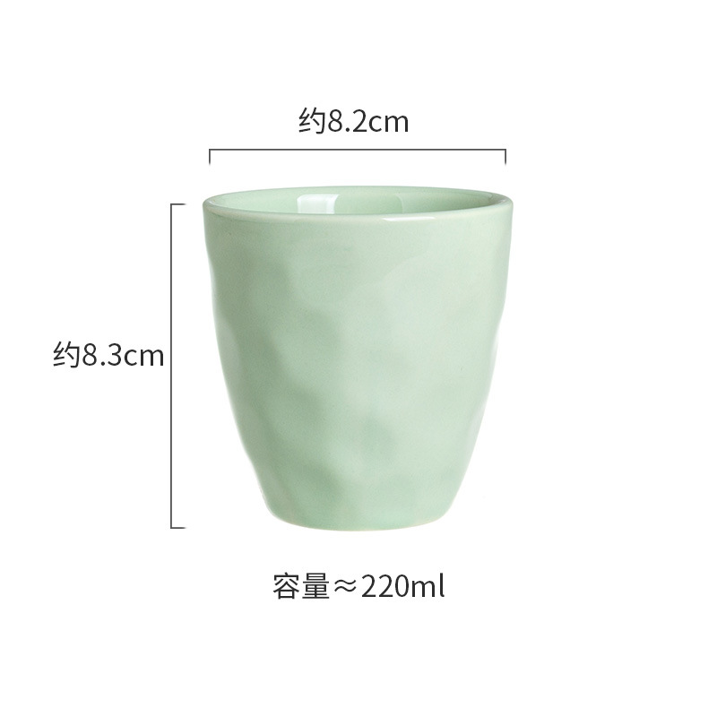 손으로 반죽한 티컵 밀크 그린