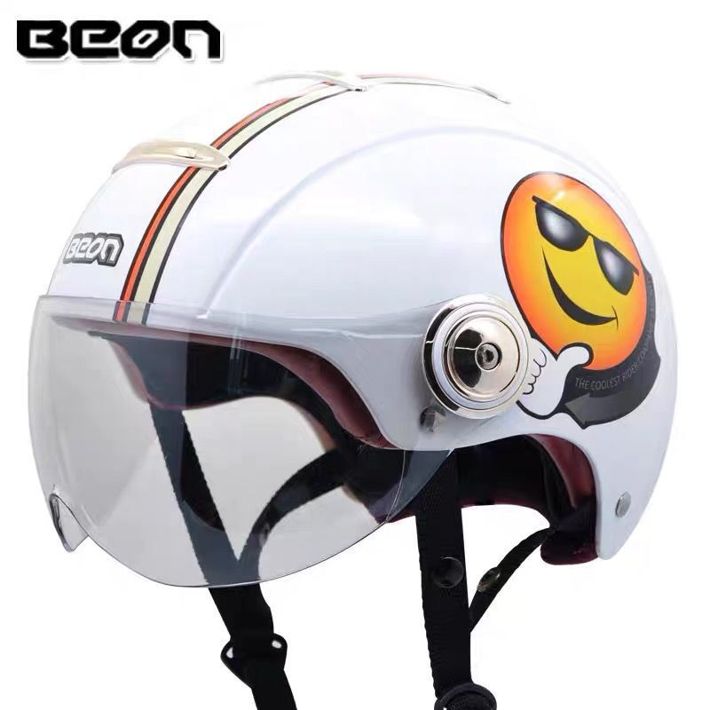 BEON medio casco coche eléctrico cabeza femenina casco de la motocicleta Four Seasons universal verano primavera ventilación transpirable B105 liquidación
