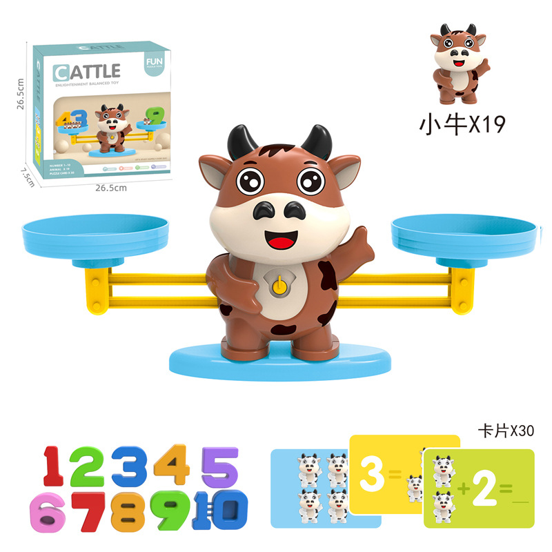 Nuevos juegos de equilibrio de mesa para padres e hijos de educación temprana para terneros balanza digital juguetes de ciencia y educación
