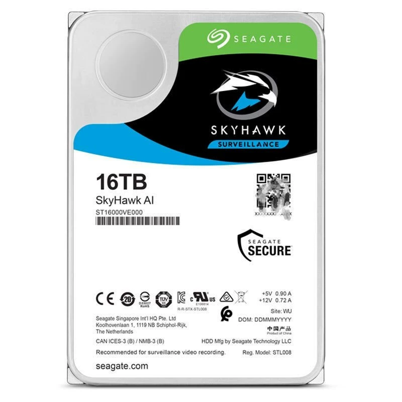 Холодная серия Eagle 16TB 7200 rpm 256MB мониторинговый жесткий диск (ST16000VE002)