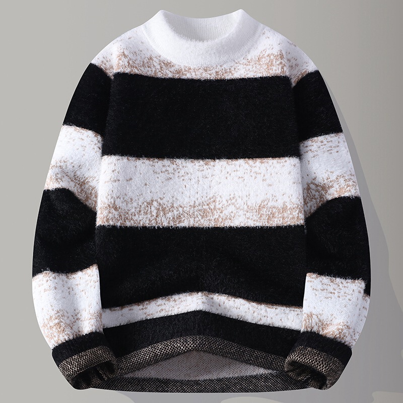 Cc Home--5586--P35--2025 Autumn New Fashion Trendy Round Neck Sweater Men-Group File Wave 29