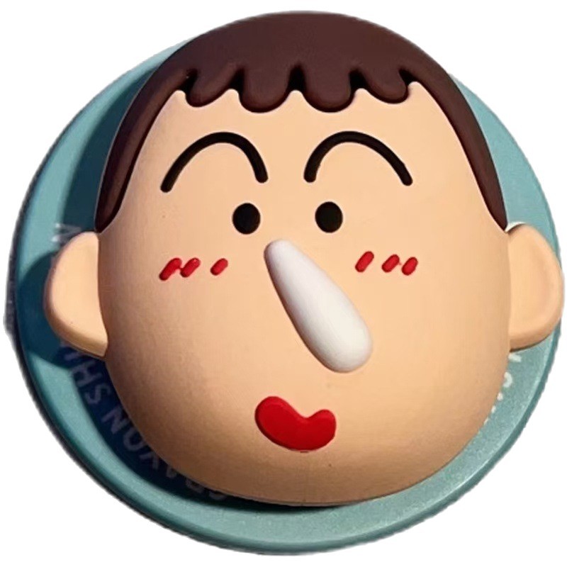 Caricatura de dibujos animados que fluye la nariz estúpida para el teléfono móvil MagSafe succión de soporte airbag anti-caída lindo estudiante retráctil