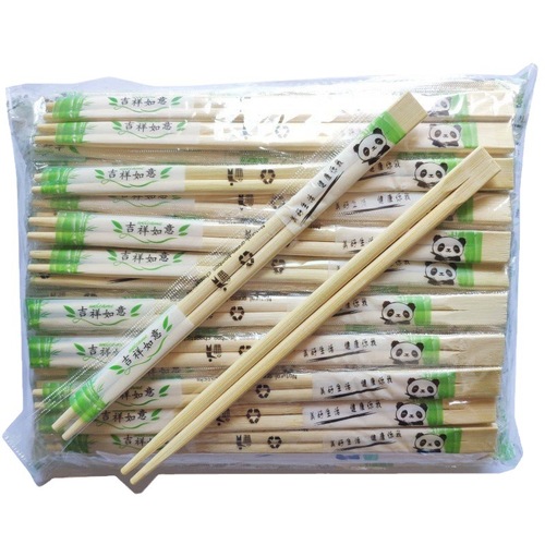 Disposable chopsticks, takeaway packaged chopsticks, bowls and chopsticks, hygienic round bamboo chopsticks, fast food, individually packaged bamboo chopsticks tableware