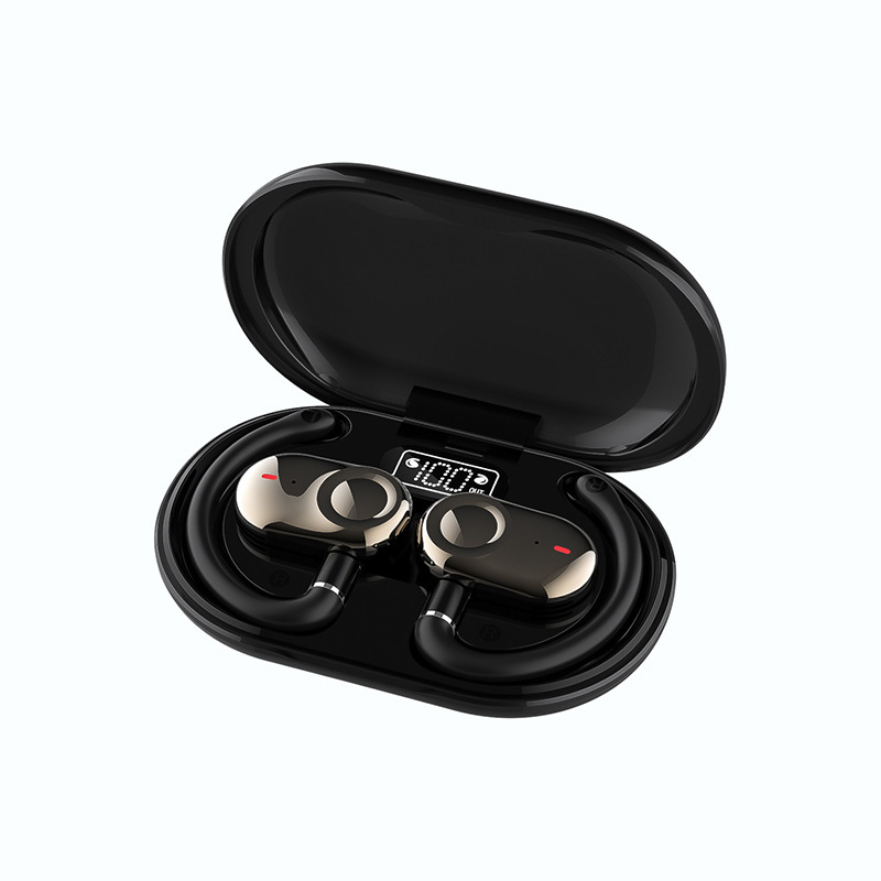 クロスボーダーJM18 Bluetoothイヤホン、耳掛け式ワイヤレス、超長バッテリー寿命、回転式、非侵入型、スポーツノイズキャンセリングイヤホン、卸売|undefined