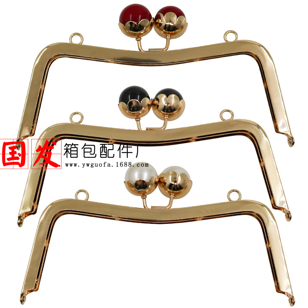 [agujero de tornillo] 20cm cintura cóncava perlas de loto brillante oro oro oro 25MM perlas al por mayor