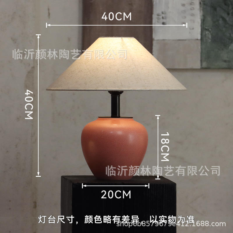 Lámpara de escritorio de arte lámpara de cabecera lámpara de cerámica lámpara de cerámica lámpara de escritorio de estilo medieval lámpara de escritorio blanca decoración lámpara de atmósfera