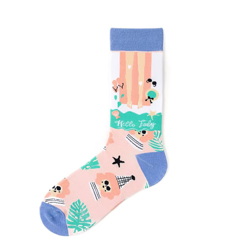 45g Weight Socks Classification Socks Lingerie Type Cotton (more than 50%) Fabric Type A Pair Quantity Casual, Daily Occasion Color Block Pattern All Seasons Season Unisex Gender Cute Style A Pair Cute Unisex Color Block Cotton (more Than 50%) Ankle Socks 6