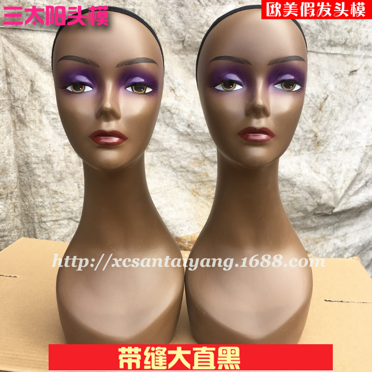 Modelo de peluca europeo y americano con diadema, marco cuadrado, modelo de cabeza de maniquí, exportación, accesorios de modelo MANNEQUIN HEAD más vendidos