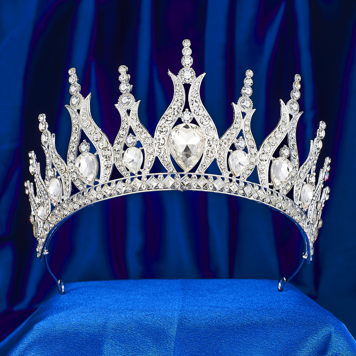 European and American Cross-Border Bridal Crystal Crown Party Ball Crown Tiara Rhinestone Exquisite Wedding Dress Accessories Headband