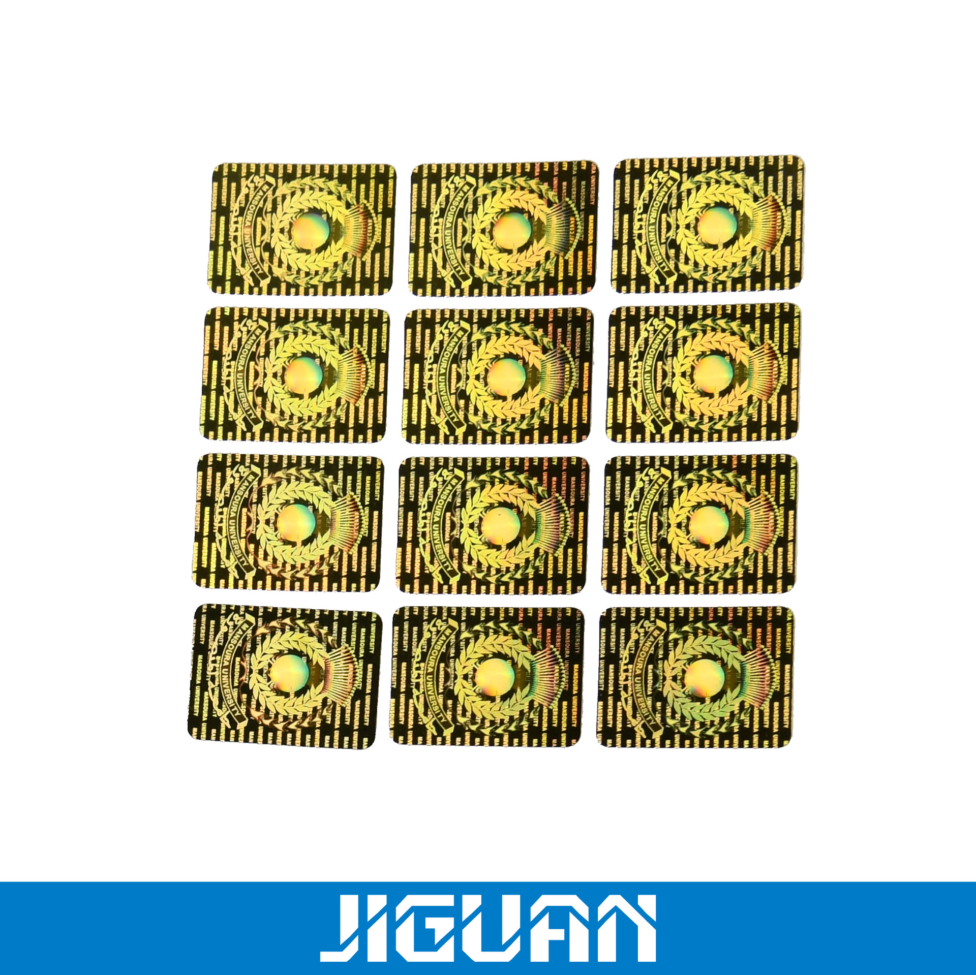 供应防伪标 立体防伪商标 Pet镭射纸不干胶防伪标签