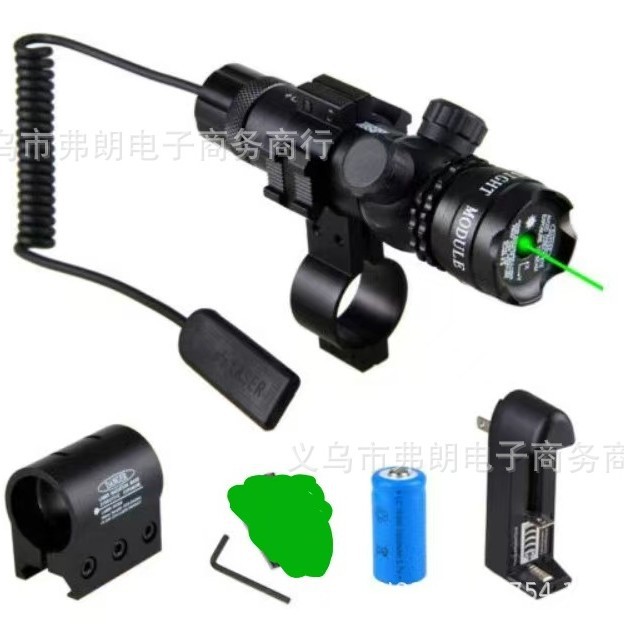 模型厂家跨境电商手电筒绿光红光红外线JG8莲花头激光笔瞄准器JG1