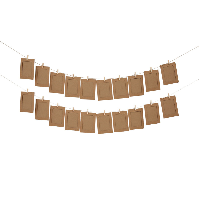 Creative Kraft Paper Photo Frame DIY Material Photo Cardboard Frame Photo Wall Combination 6inch Simple Paper Wholesale Decoration Creative Kraft Paper Photo Frame DIY Material Photo Cardboard Frame Photo Wall Combination 6inch Simple Paper Wholesale Decoration