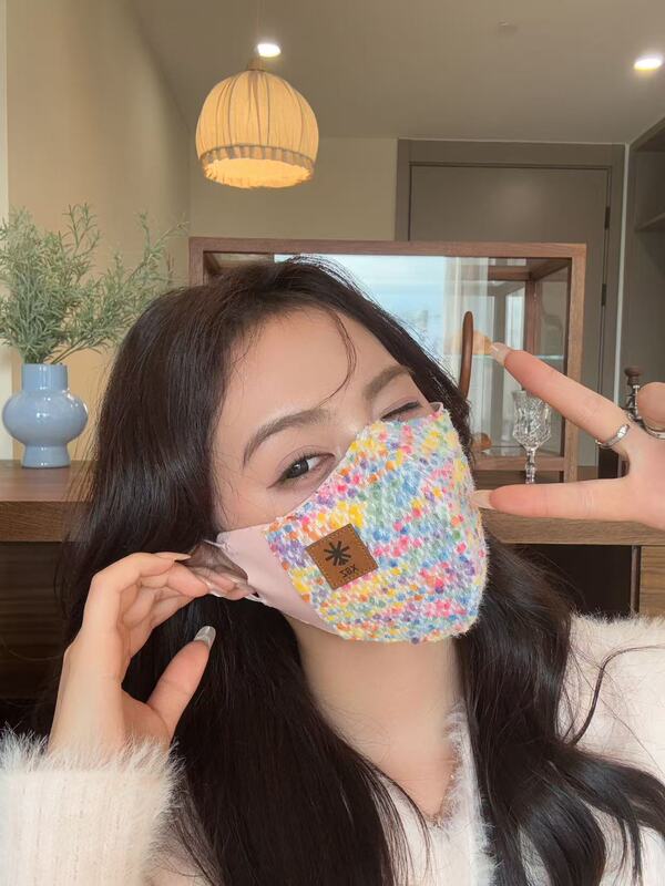 秋冬季保暖口罩加绒可爱透气女高颜值防风防寒护脸护眼角面罩加厚|undefined