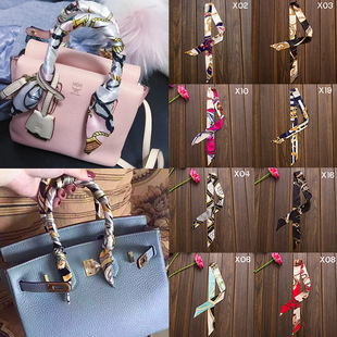 Handbag Tie Bag Handle Scarf Scarf Bag with Accessories Hair Band Women's Head Scarf Small Ribbon