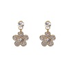 South Korean goods, sophisticated earrings, small silver needle, internet celebrity, silver 925 sample, flowered, wholesale