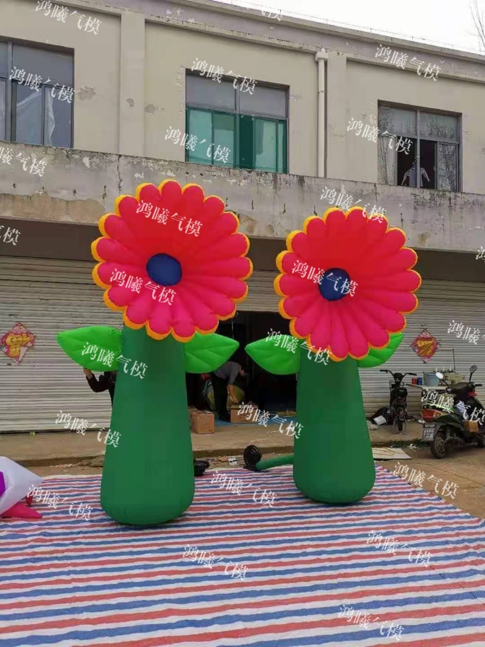 充气仿真树木植物气模 充气花朵花卉蘑菇仙人掌商场景点活动美陈